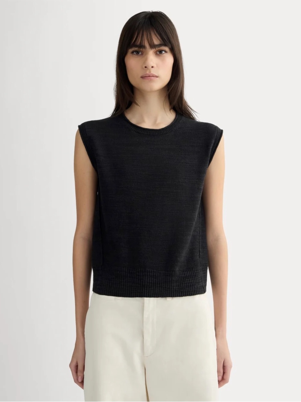 Everlane Muscle Sweater in Cotton Linen